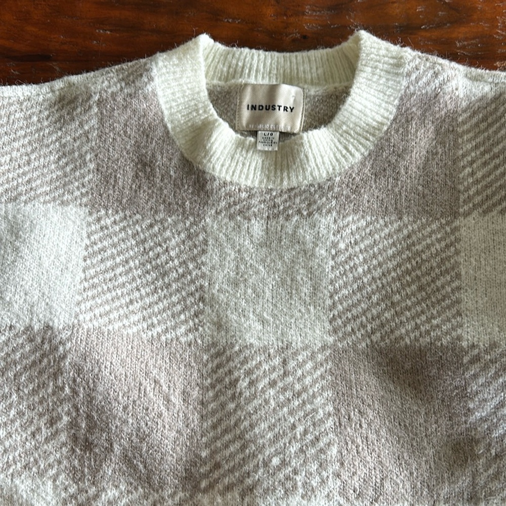 Industry plaid sweater